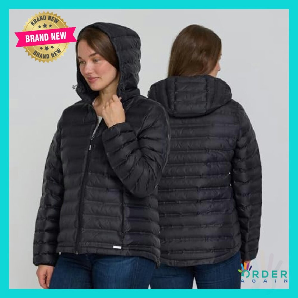 Packable Puffer Jacket Hooded Lightweight Quilted… - image 4